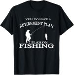 Retirement Funny Fishing Tshirt Tee Retired Fisherman Tee T-Shirt - Image 2